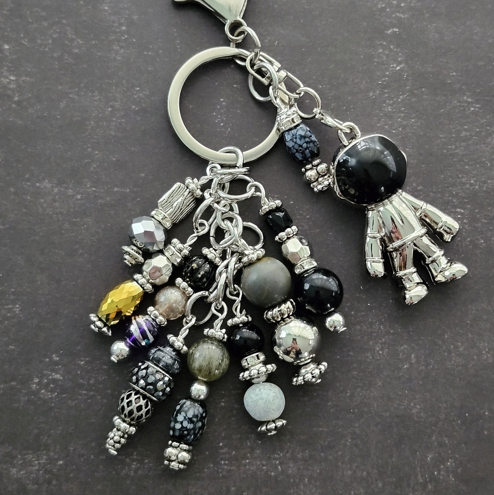 Astronaut Purse Charm Keychain Backpack Charm NASA 75th Handcrafted